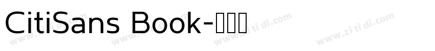 CitiSans Book字体转换